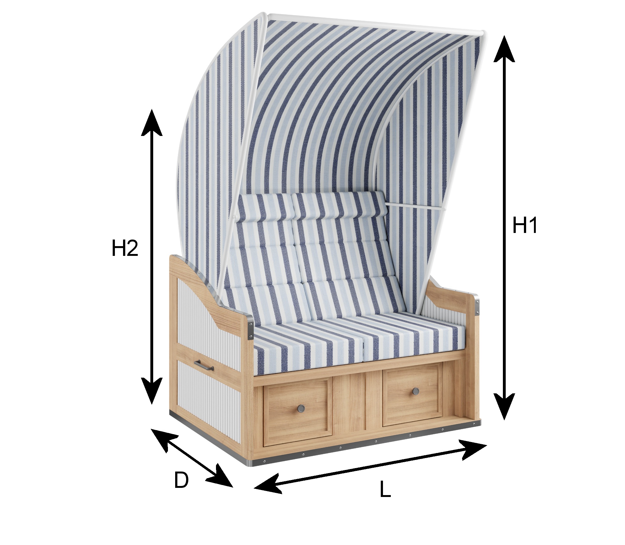 Strandkorb Abdeckung nach Maß