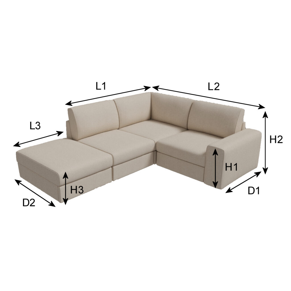 L-Form Abdeckung nach Maß