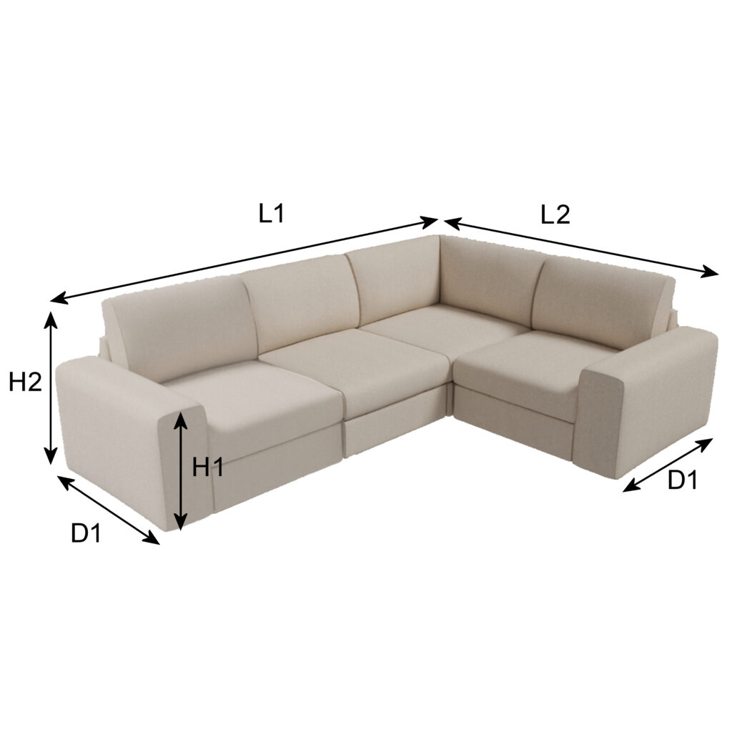 L-Form Abdeckung nach Maß