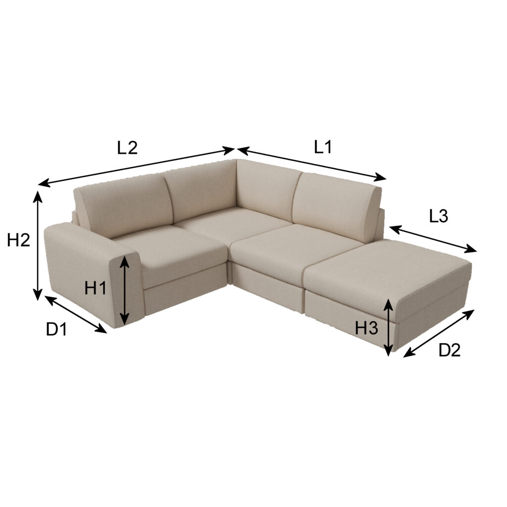 L-Form Abdeckung nach Maß