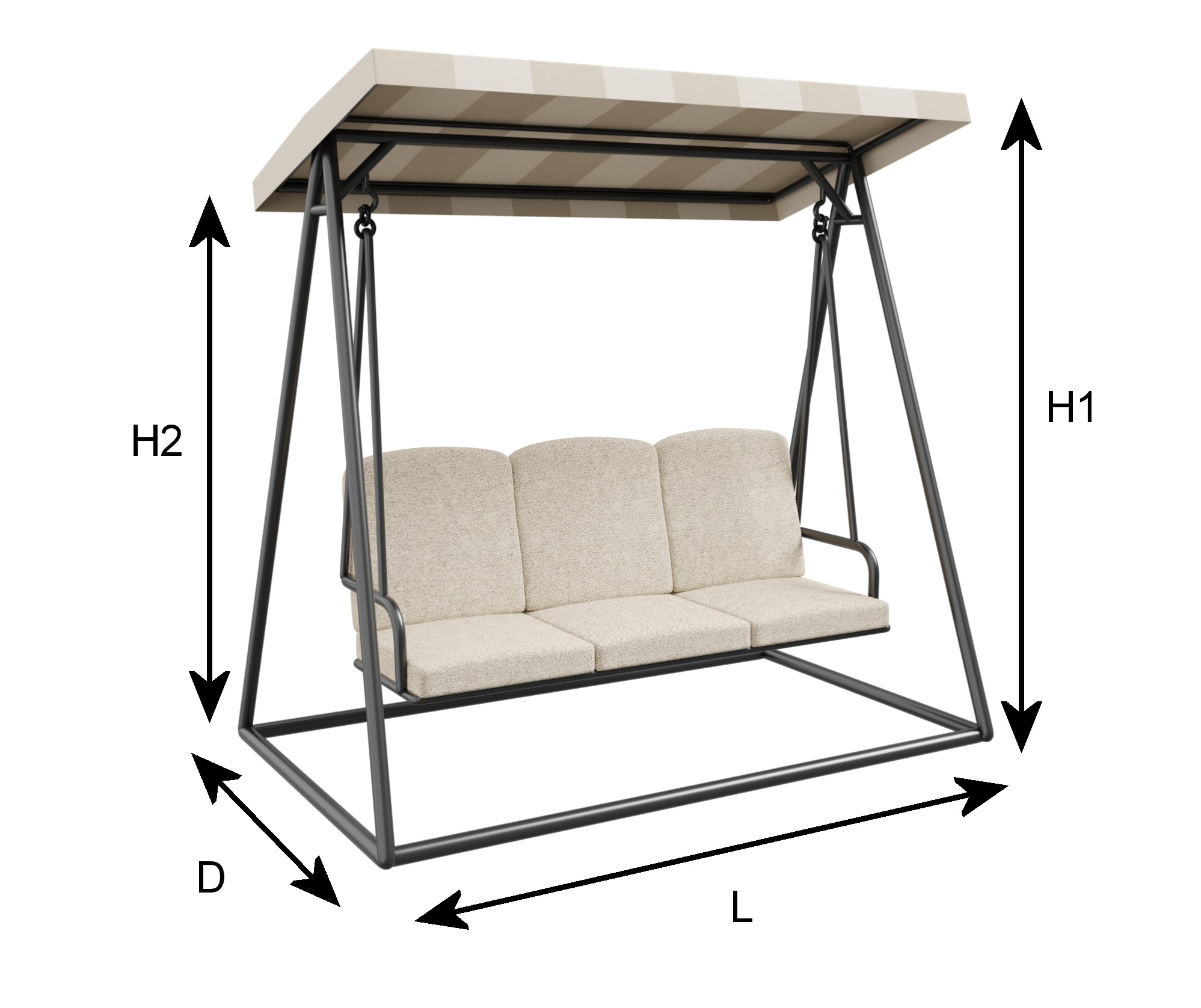 Hollywoodschaukel Abdeckung nach Maß